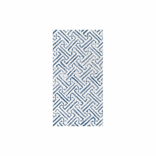 Papersoft Napkins Greek Key Blue Guest Towels (Pack Of 20)