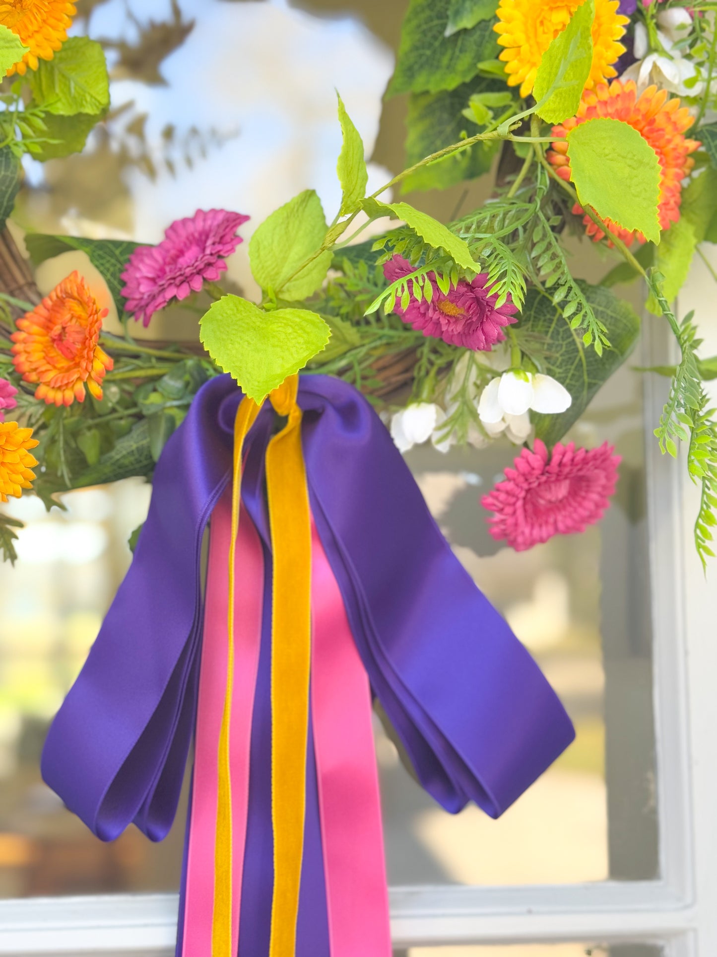 Wildflower Blissful Bow Wreath