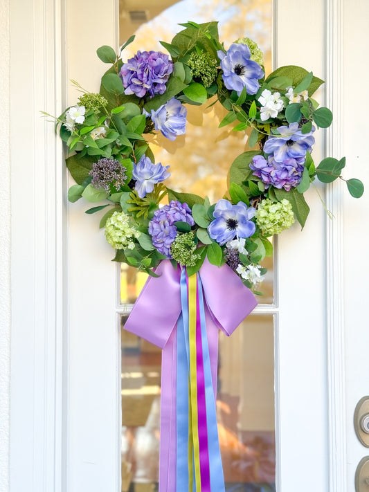 Perfectly Periwinkle Wreath