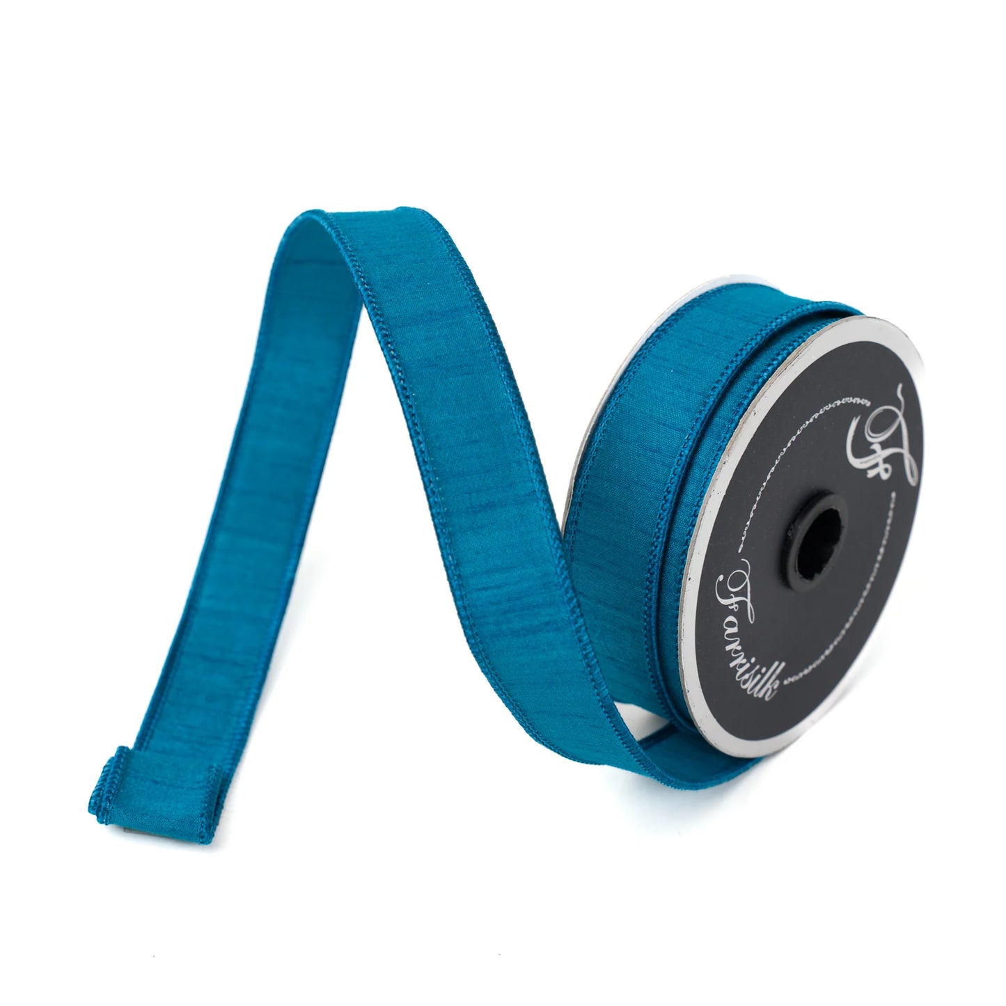 Teal Dupion Ribbon