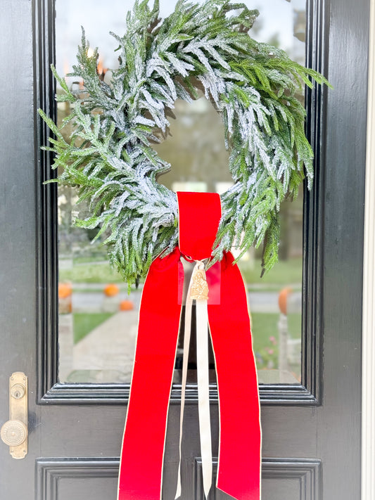 The Emmanuel Wreath With Sash