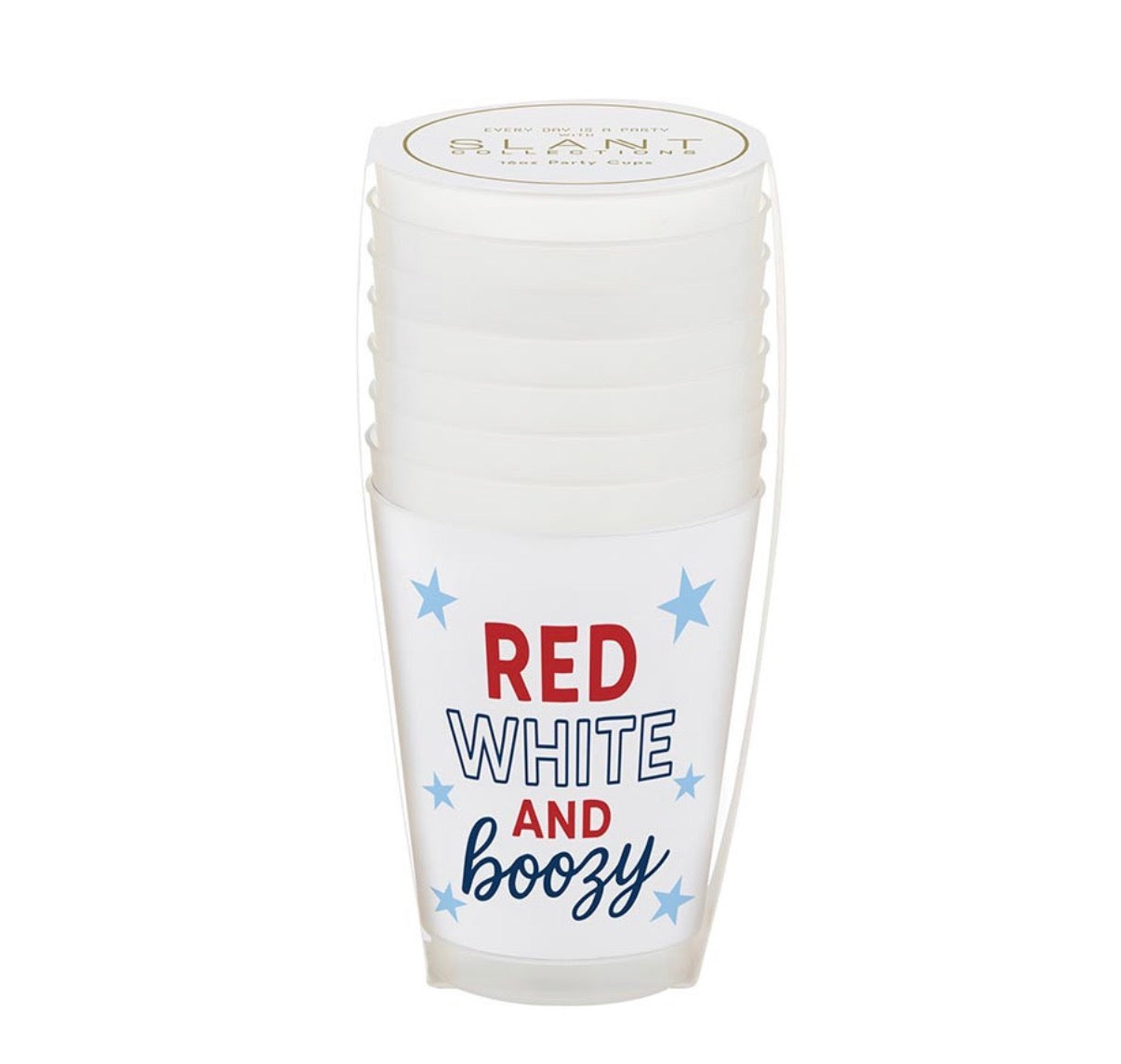 SLANT - Red White and Boozy Cups , 8 count
