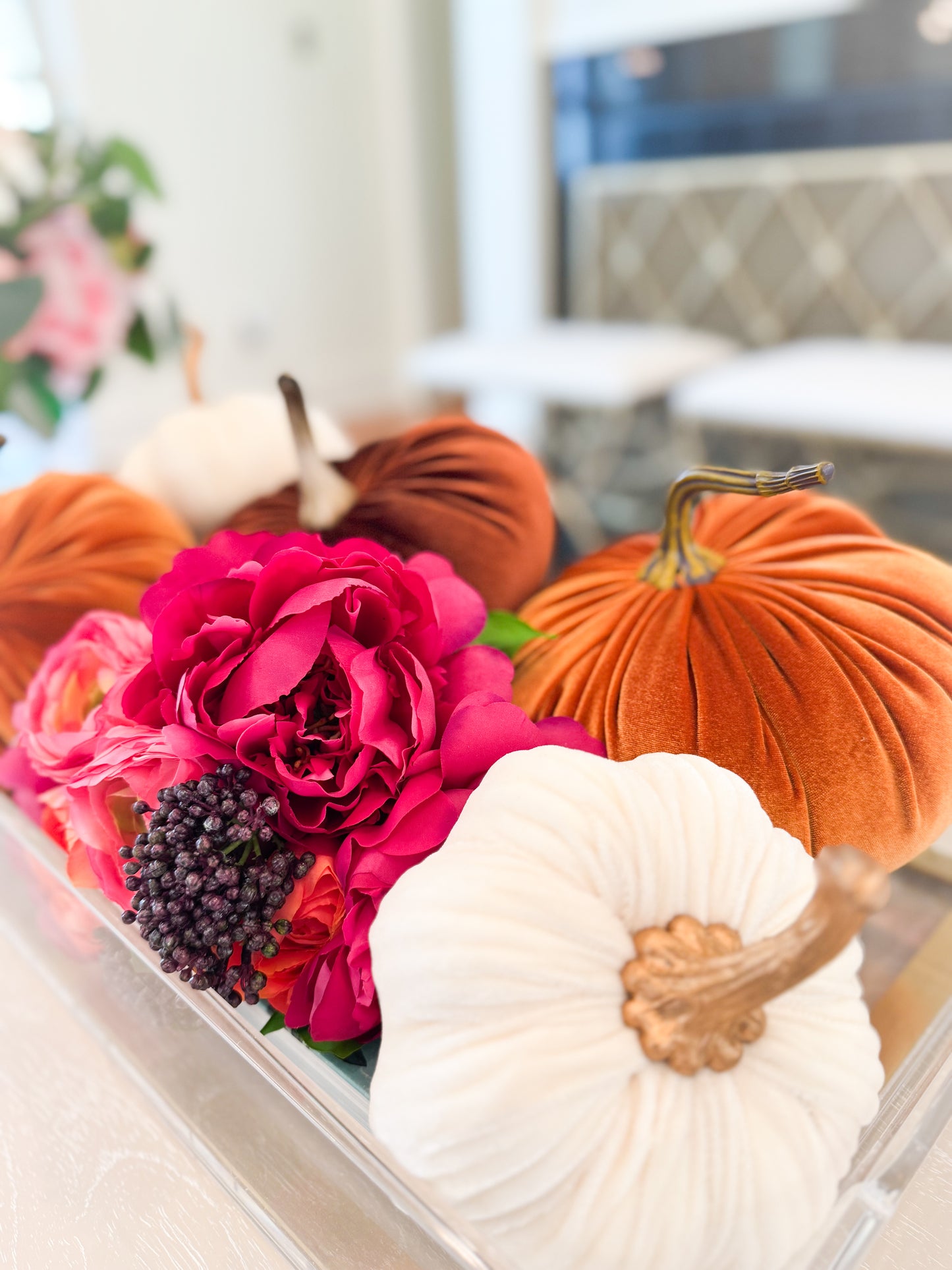 Autumn Rosewood Petite Décor Box