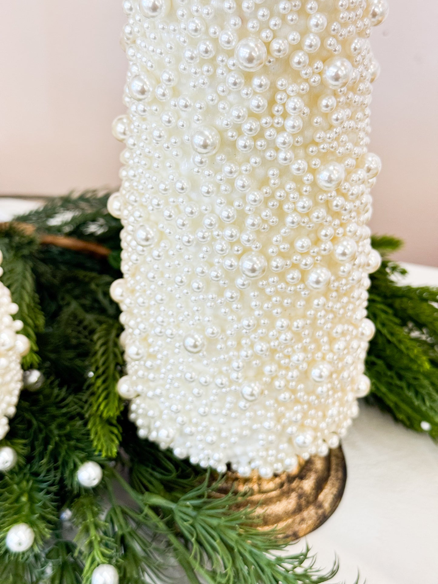 Set of 2 Luminesse Pearl Cone Trees