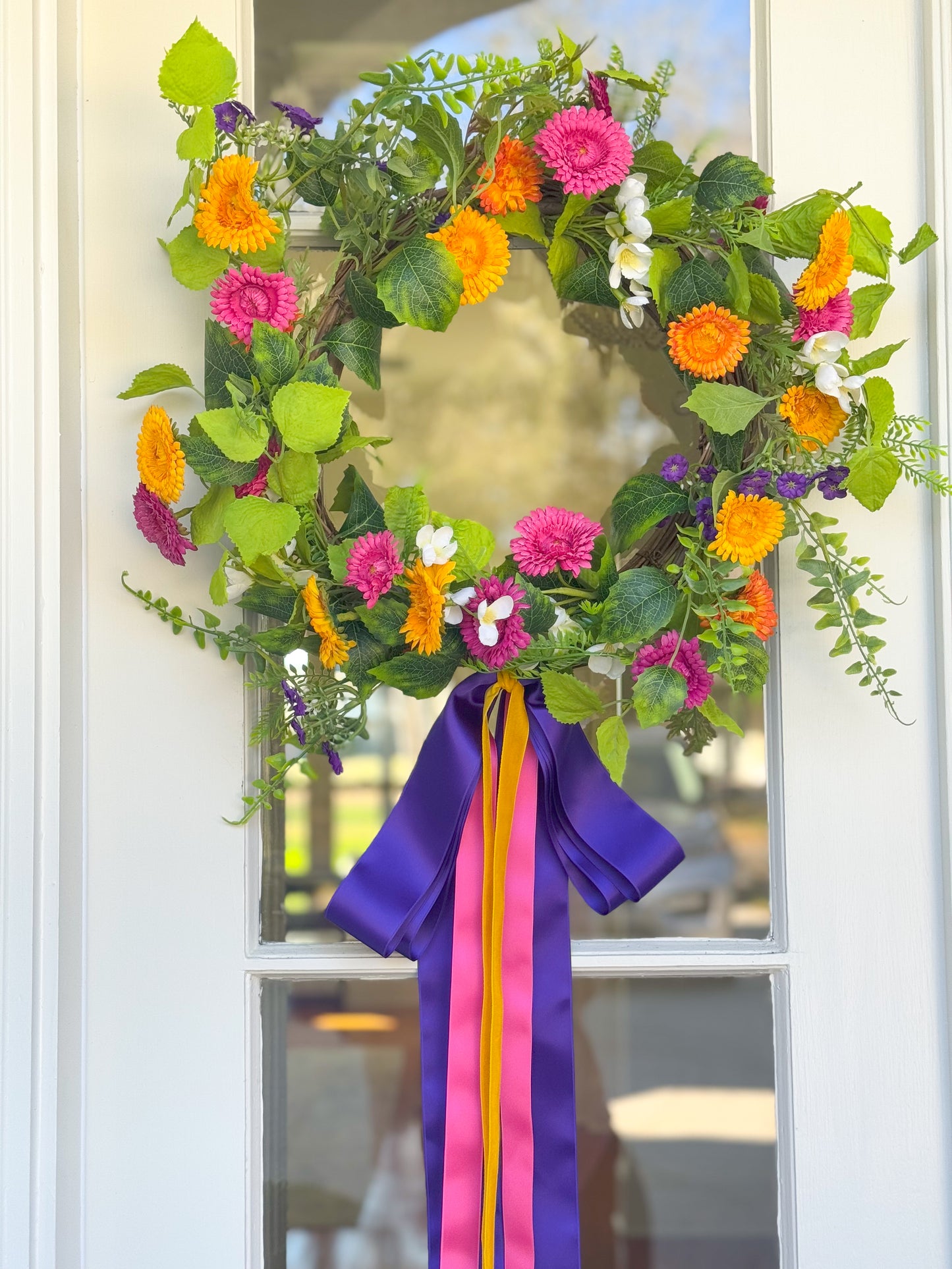 Wildflower Blissful Bow Wreath