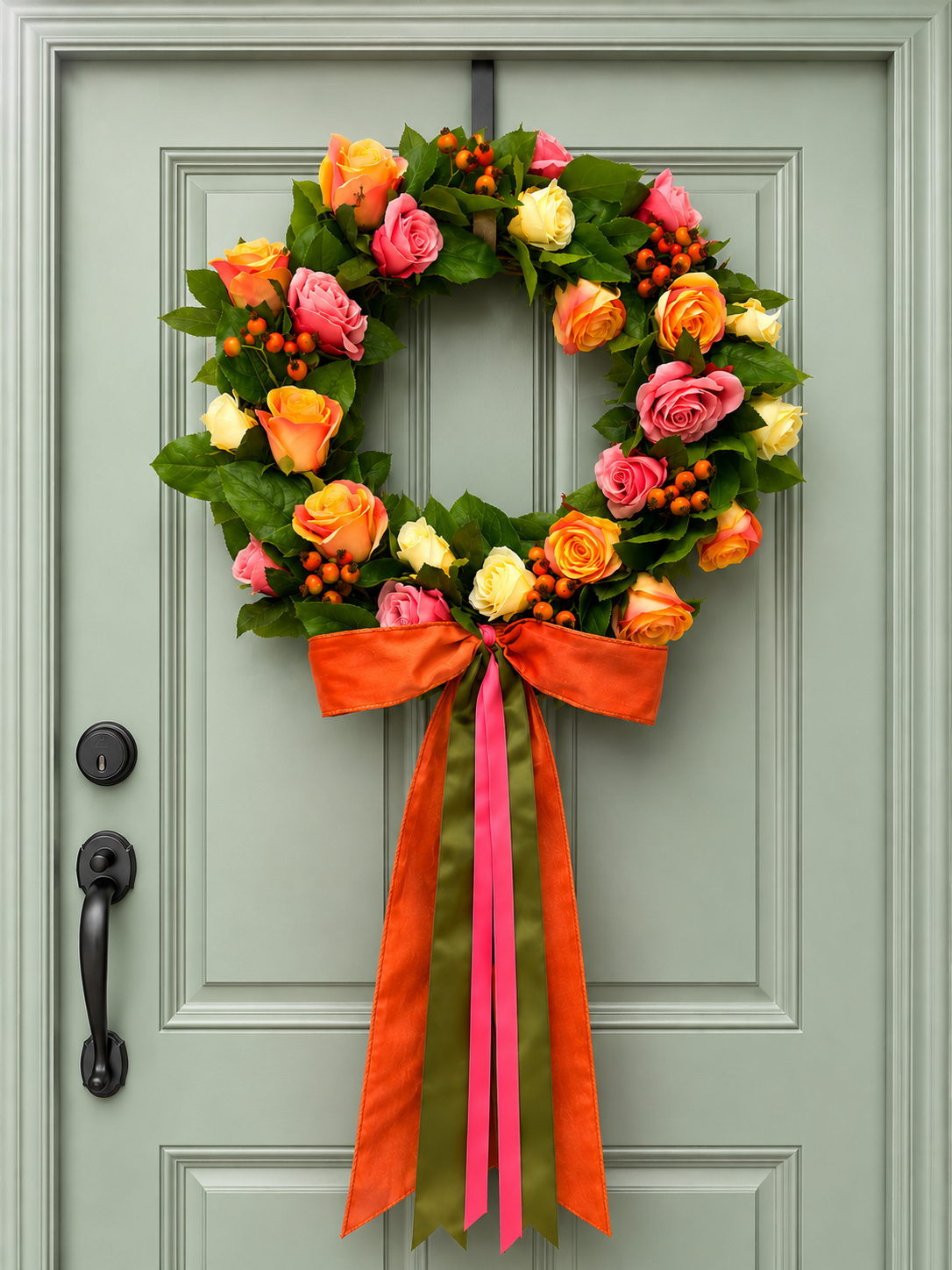Harvest Rose Garden Wreath