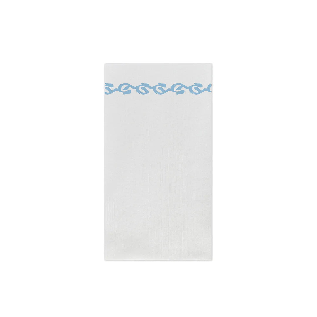 Papersoft Napkins Florentine Light Blue Guest Towels (Pack Of 20)