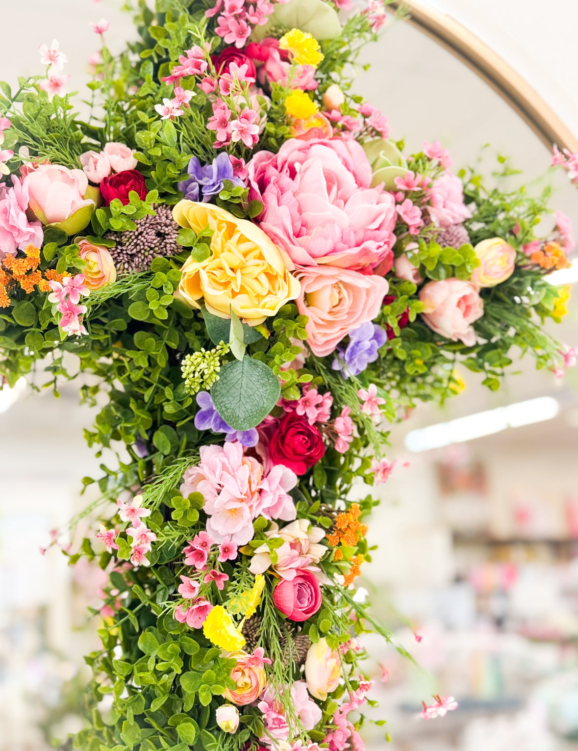 The Bloom Cross Wreath