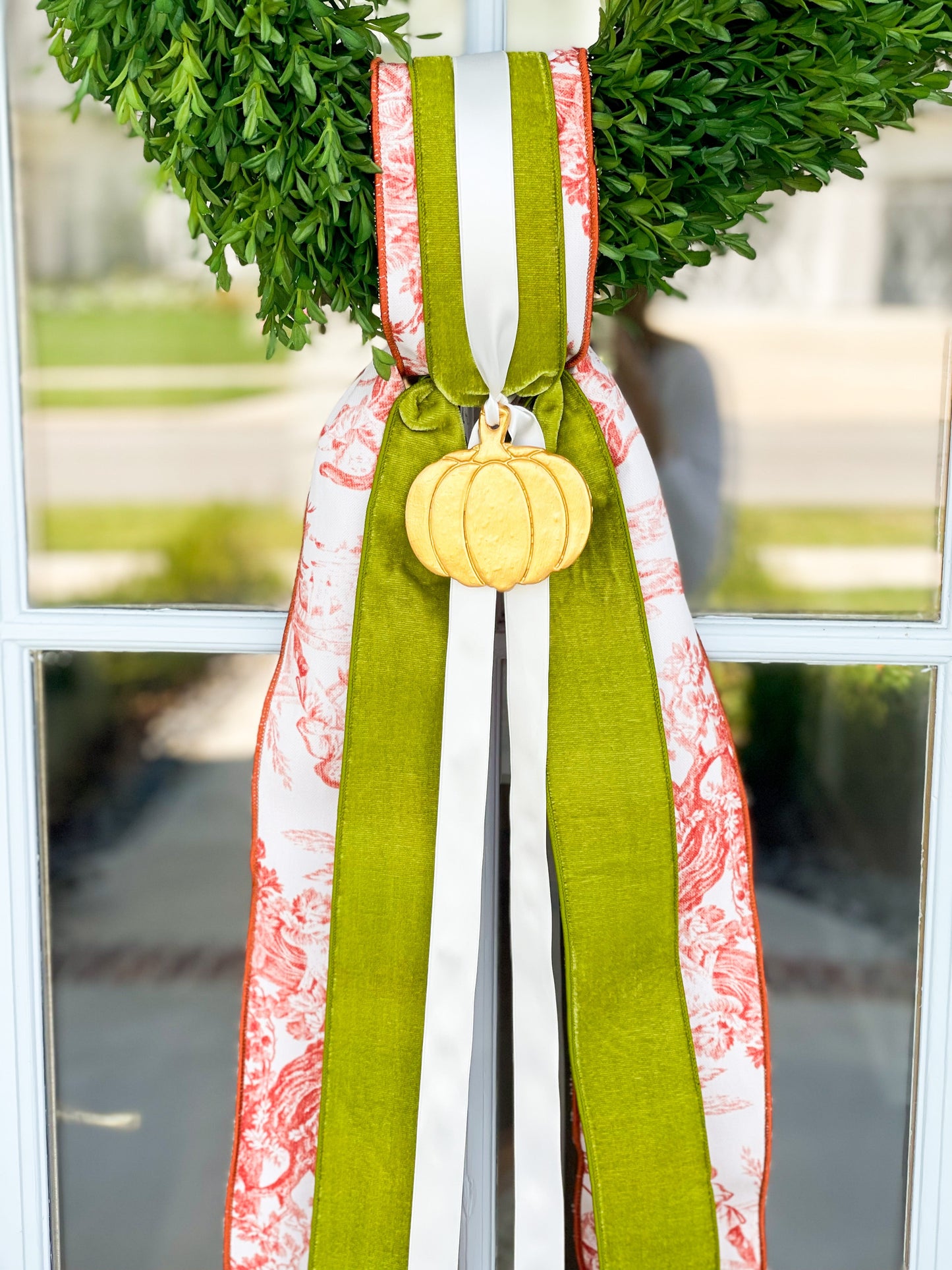 Pumpkin Patch Ribbon Sash And Pumpkin ONLY