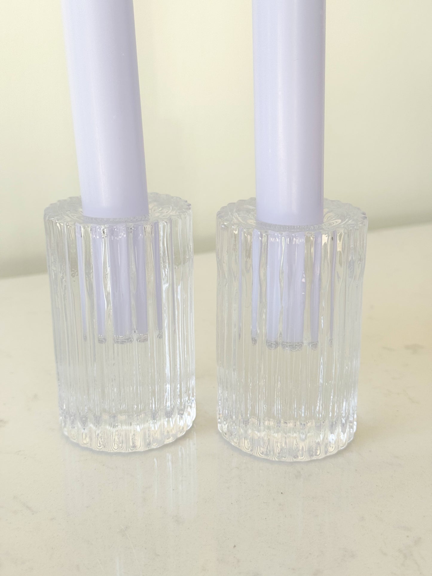 Glass Accent Candle Holders