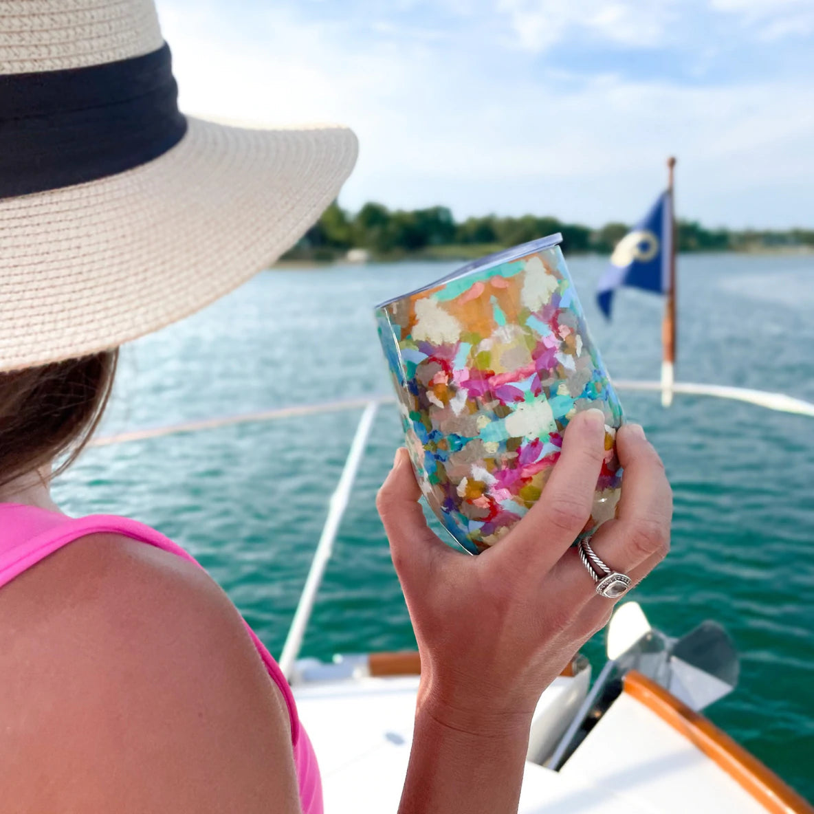 Indigo Girl Blue Wine Tumbler