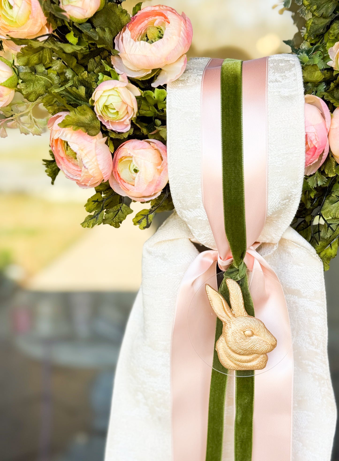 Perfectly Peachy Wreath And Sash