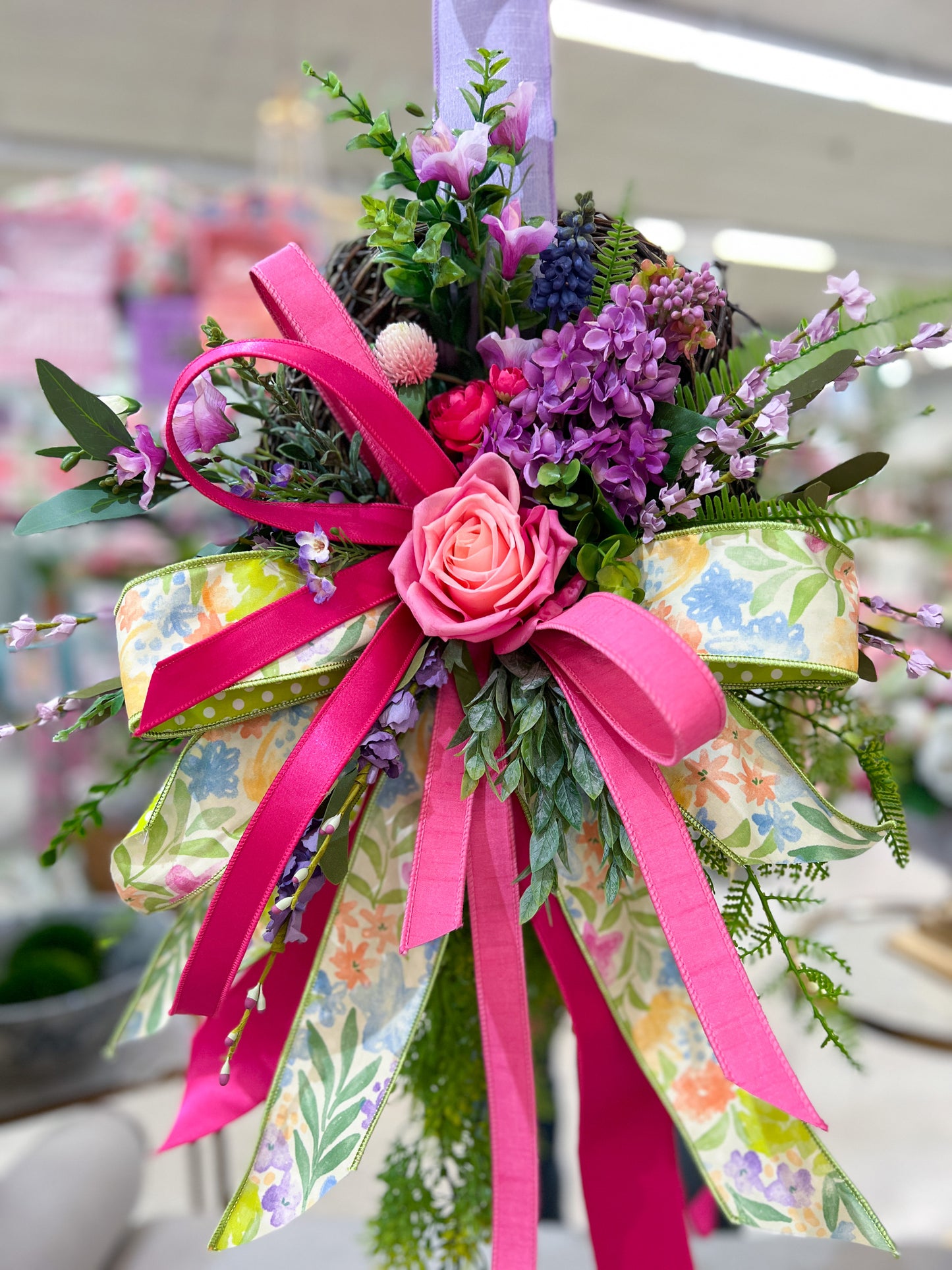 Petite Garden Whimsy Grapevine Wreath