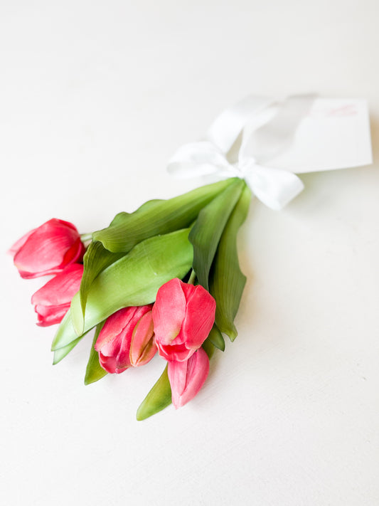 Fuchsia Tulip Dance Bouquet