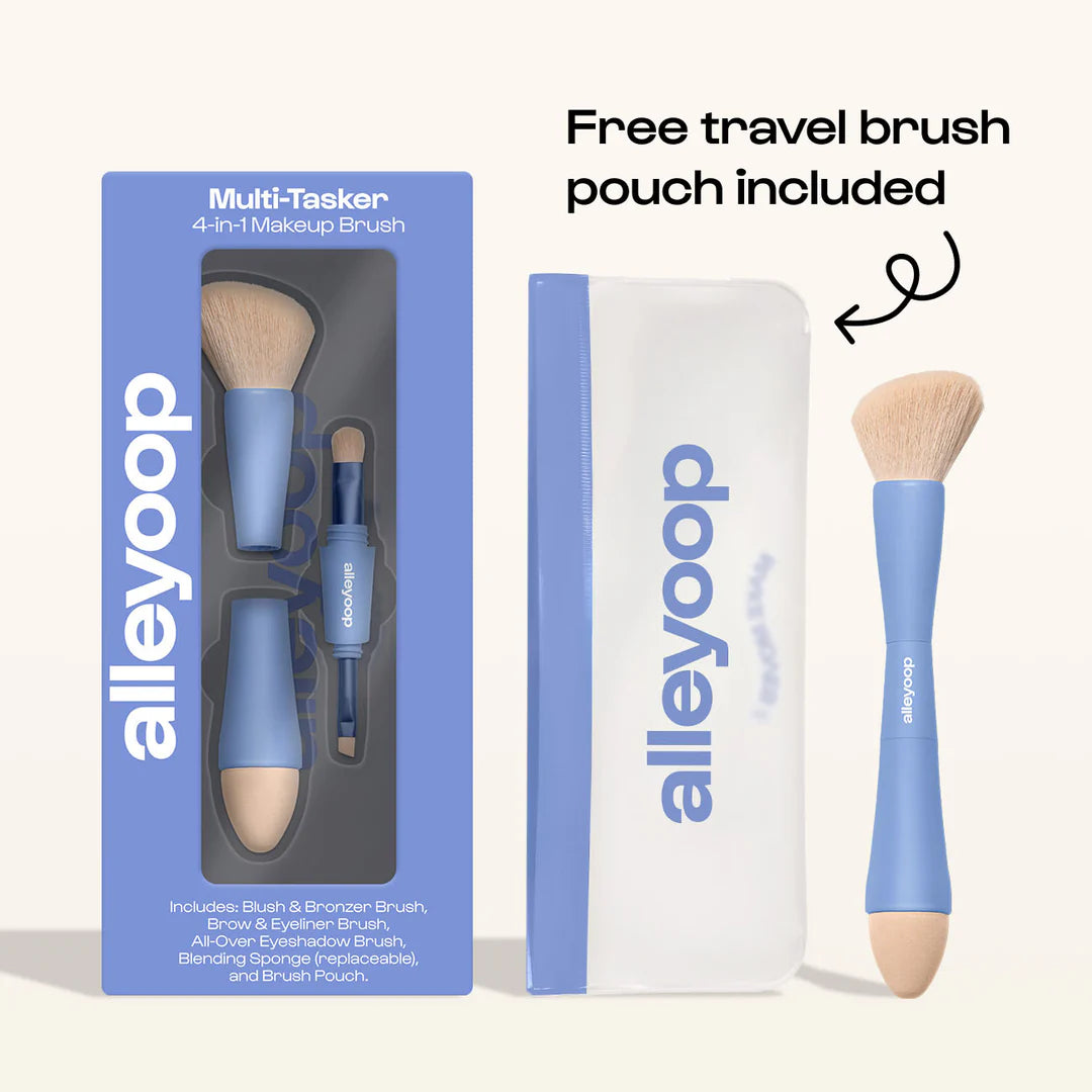 ALLEYOOP Multi-Tasker 4-in-1 Makeup Brush set