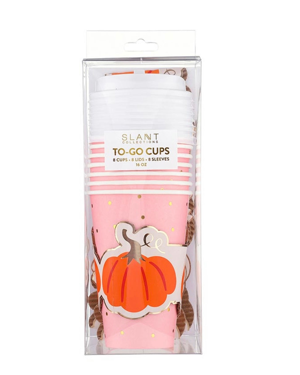 Paper To-Go Cups - Pumpkin