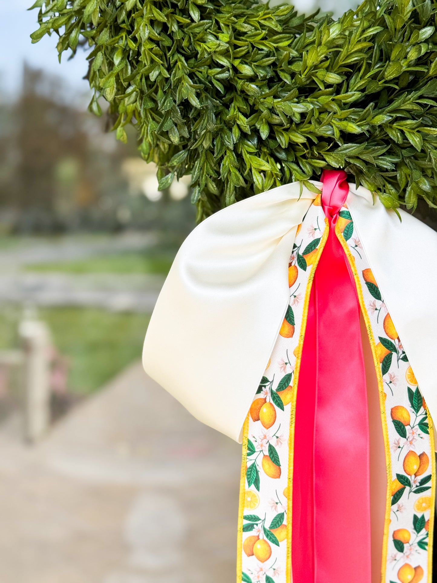 The Citrus Charm Tea Leaf Wreath