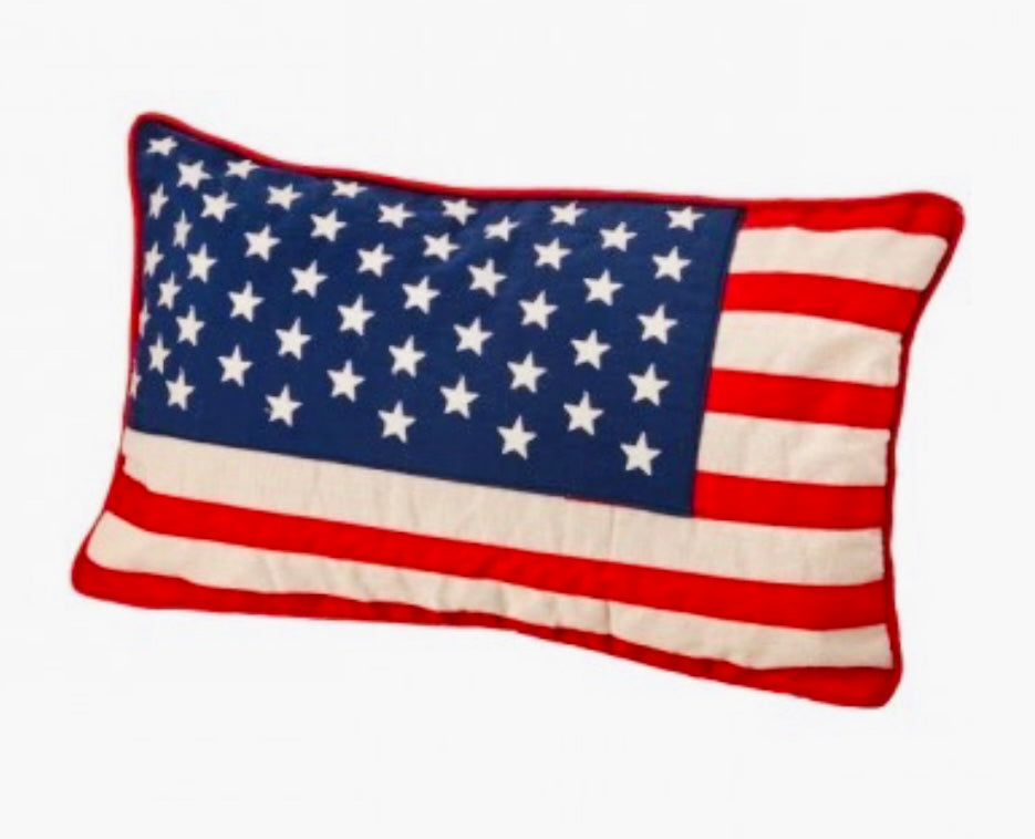 AMERICAN FLAG LUMBAR PILLOW