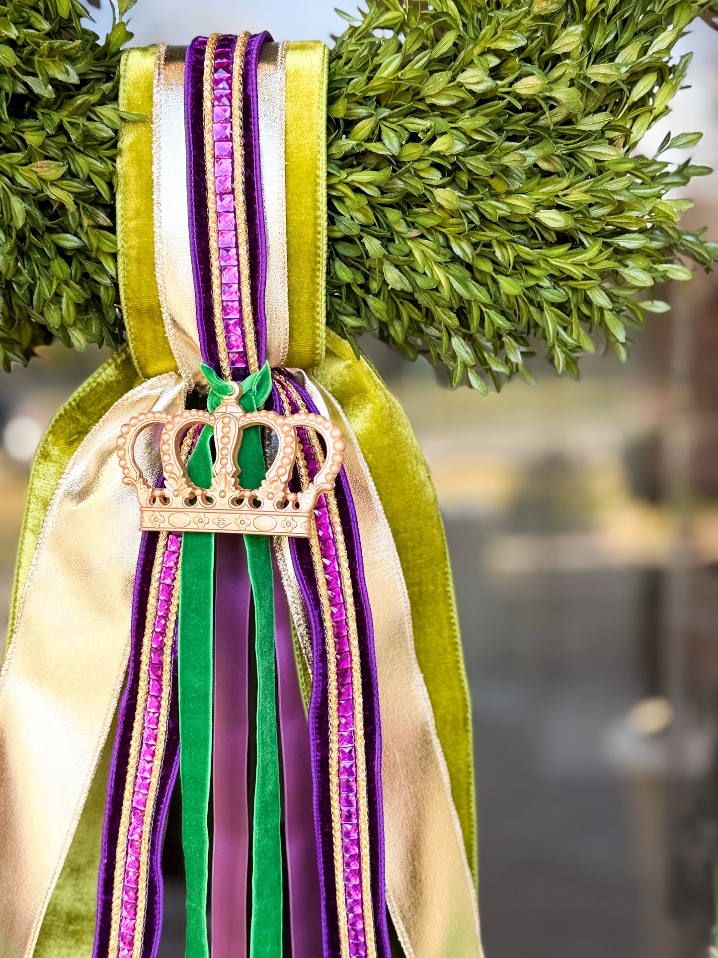 Royal Bayou Velvet Tea Leaf Wreath