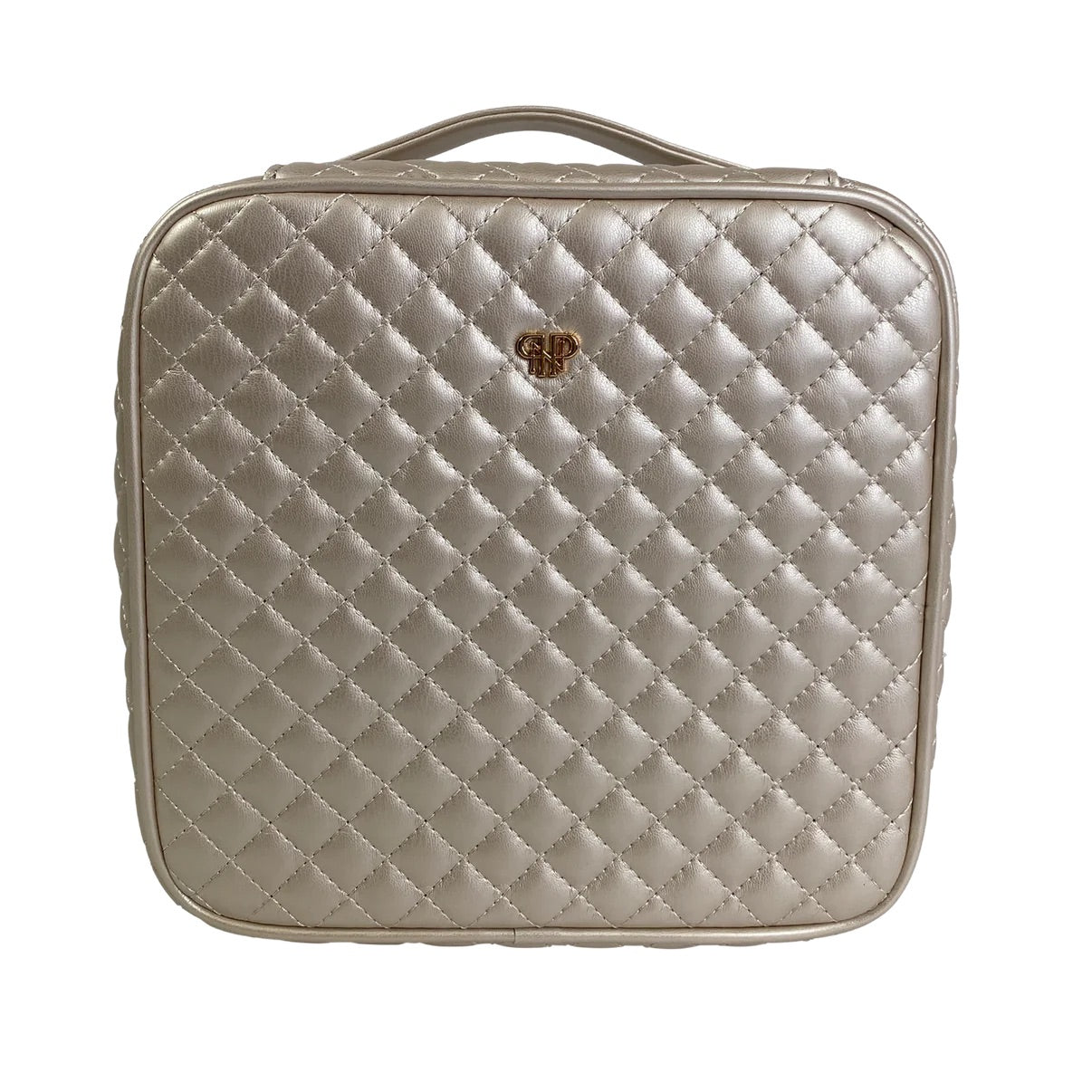 Mini Diva Makeup Case - Pearl Quilted