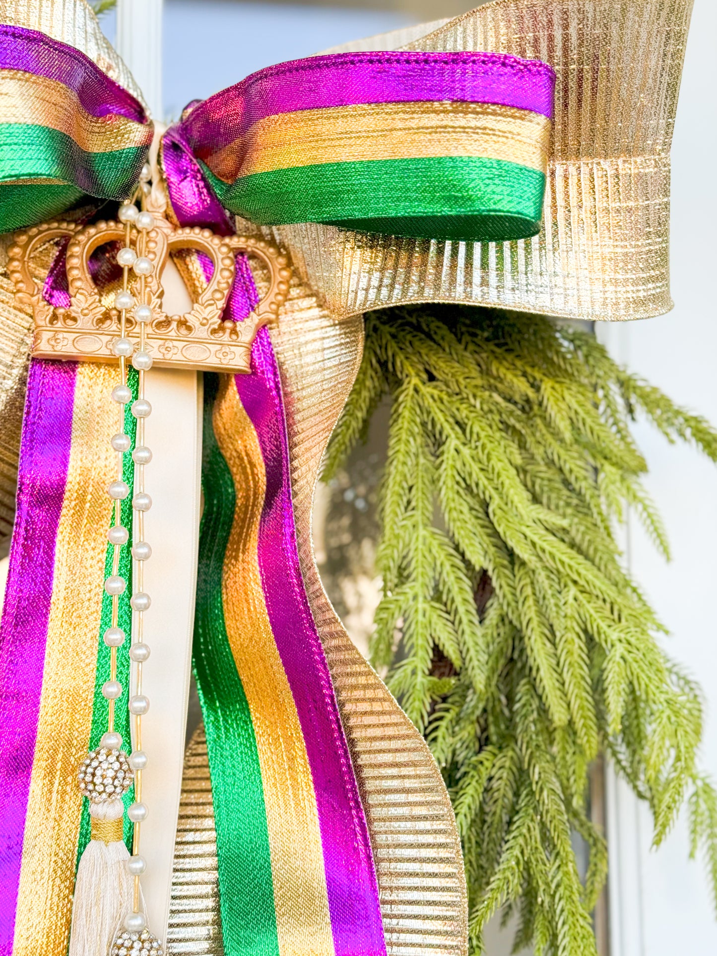 The Queen Of The Krewe Wreath And Bow