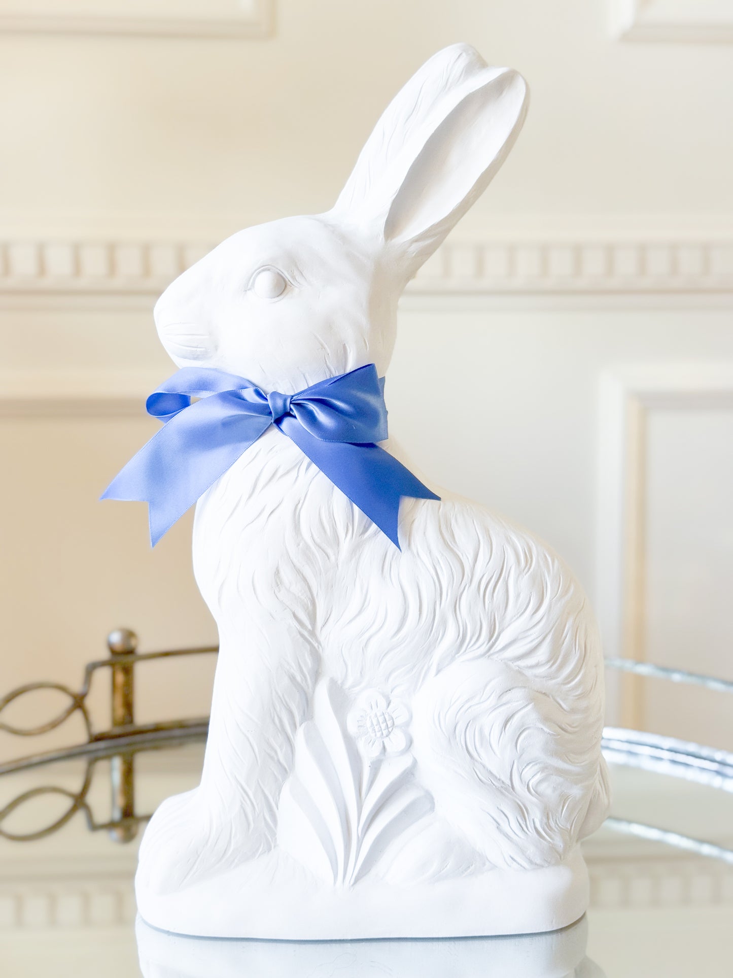 White Resin Bunny