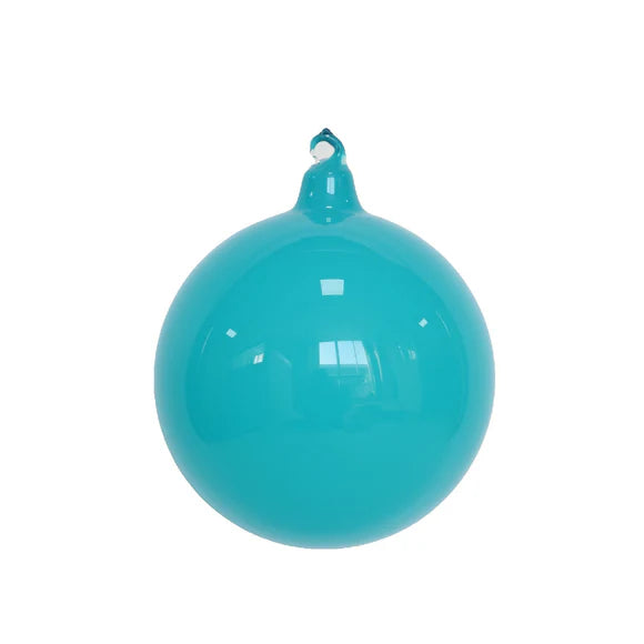 5” Glass Ornament - Turquoise