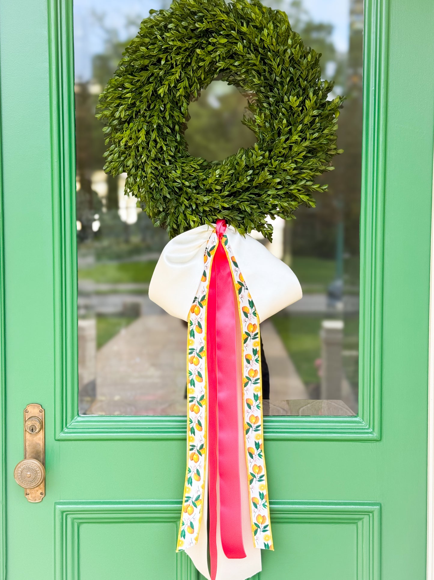 The Citrus Charm Tea Leaf Wreath