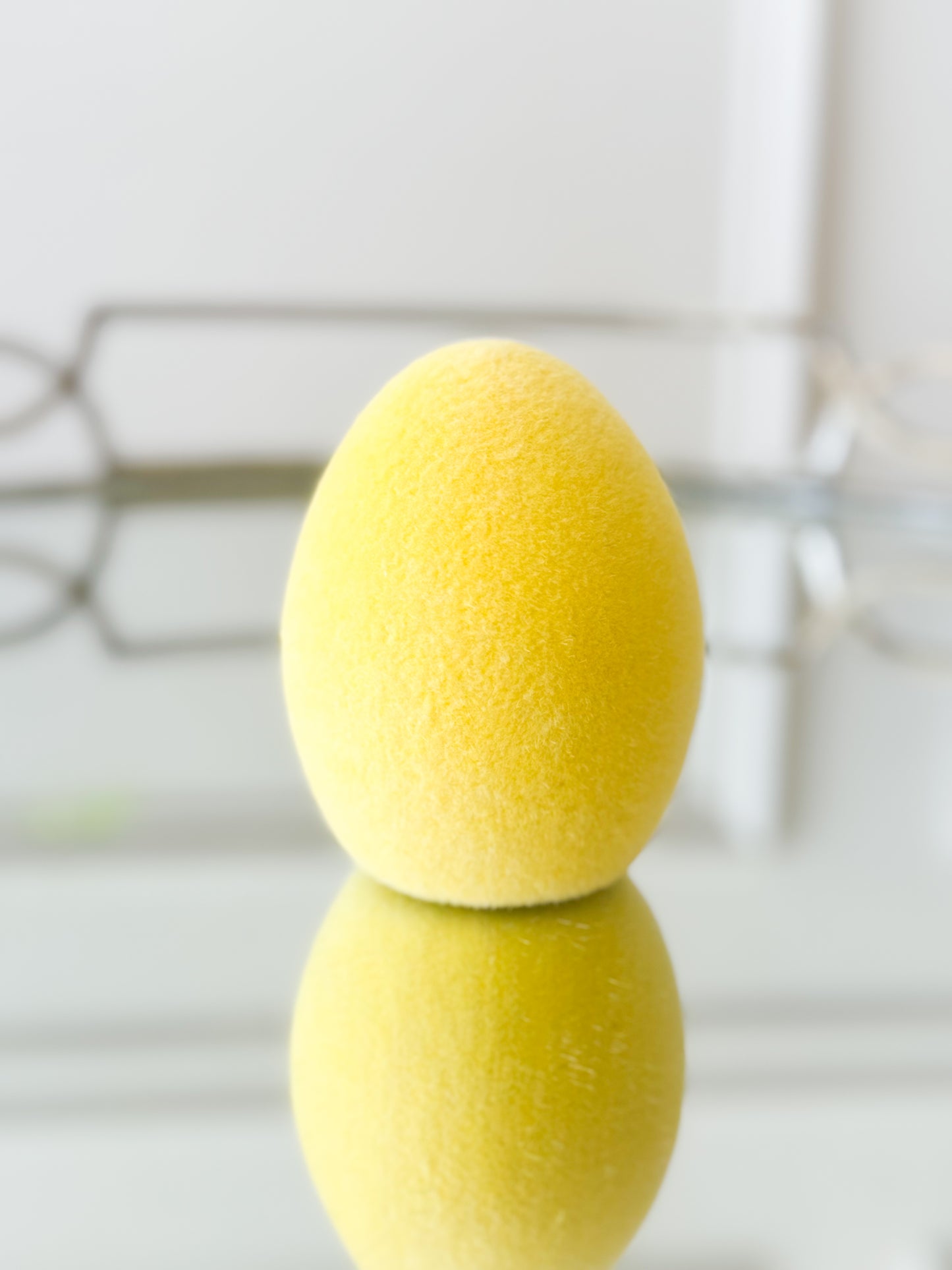 Set Of 5 Flocked Eggs