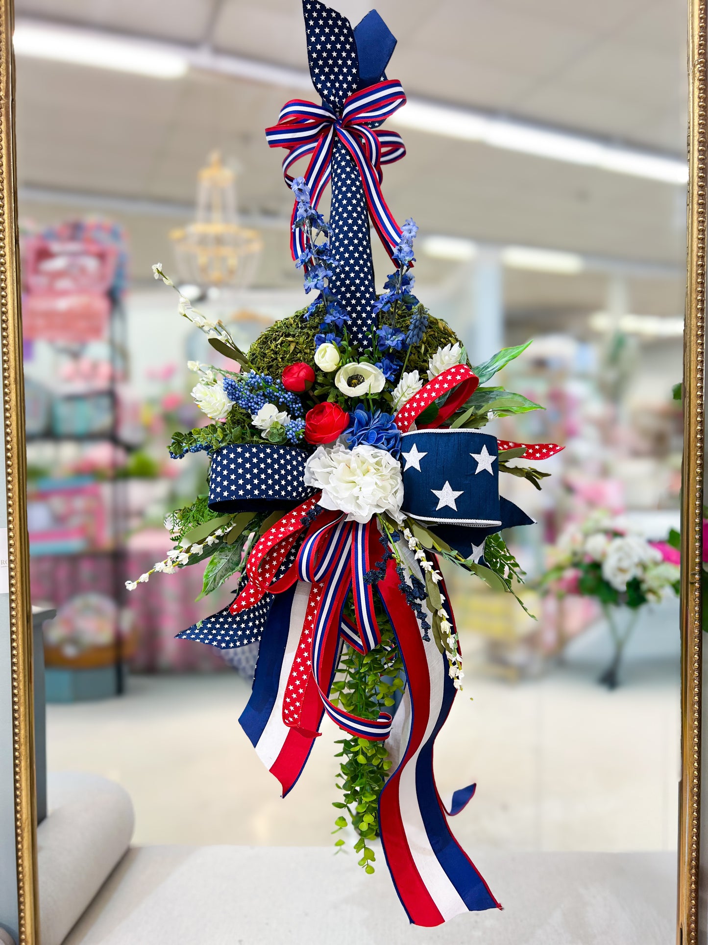 Petite Stars & Blooms Grapevine Wreath