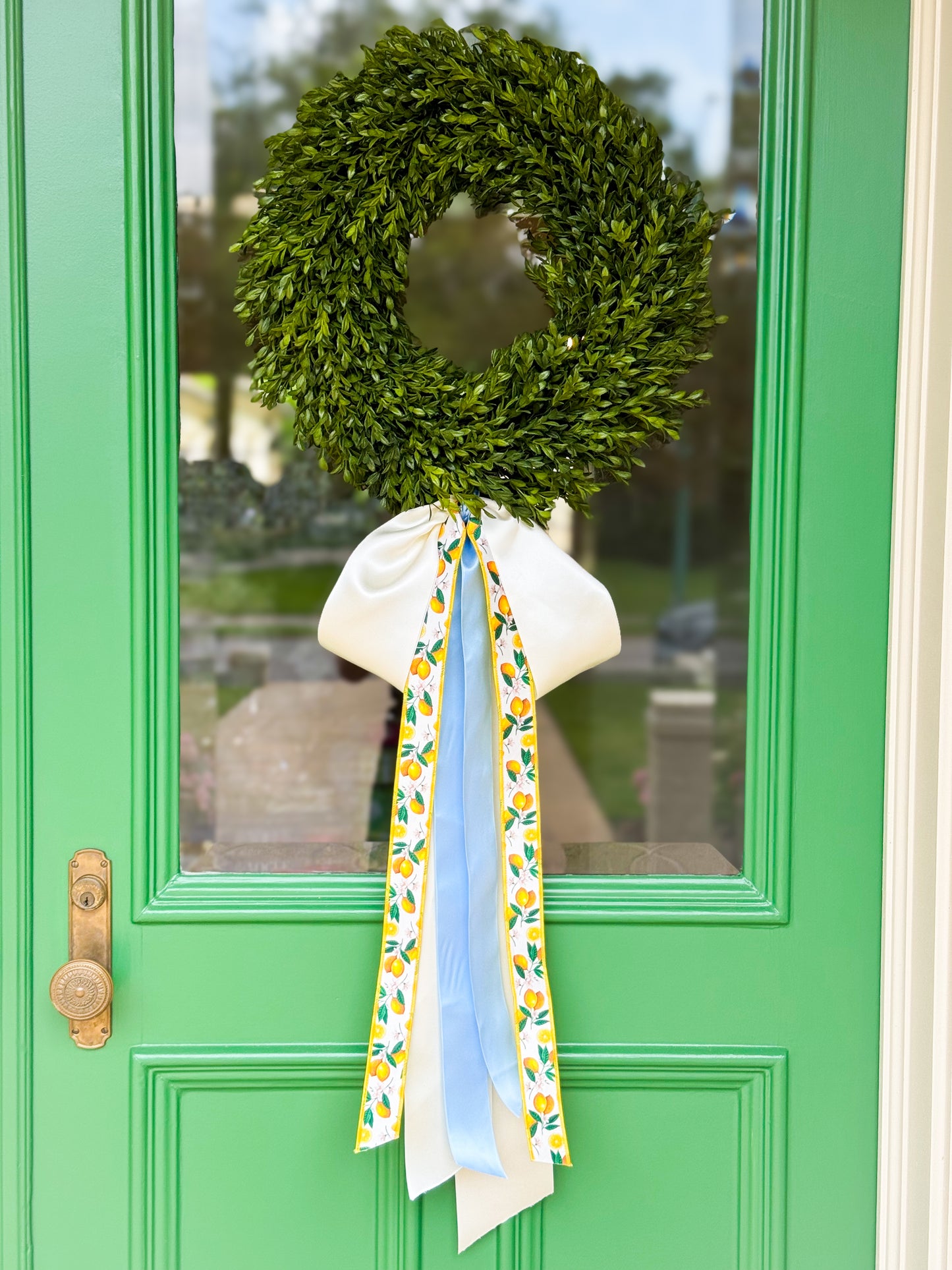 The Citrus Charm Tea Leaf Wreath