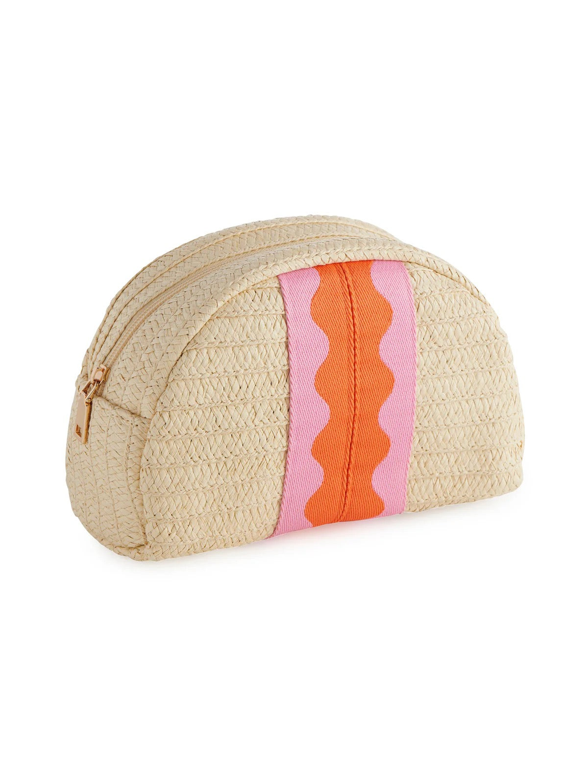 Marbella zip pouch - Pink/Orange