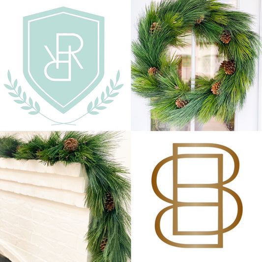 Long Needle Pine Wreath And Garland Bundle