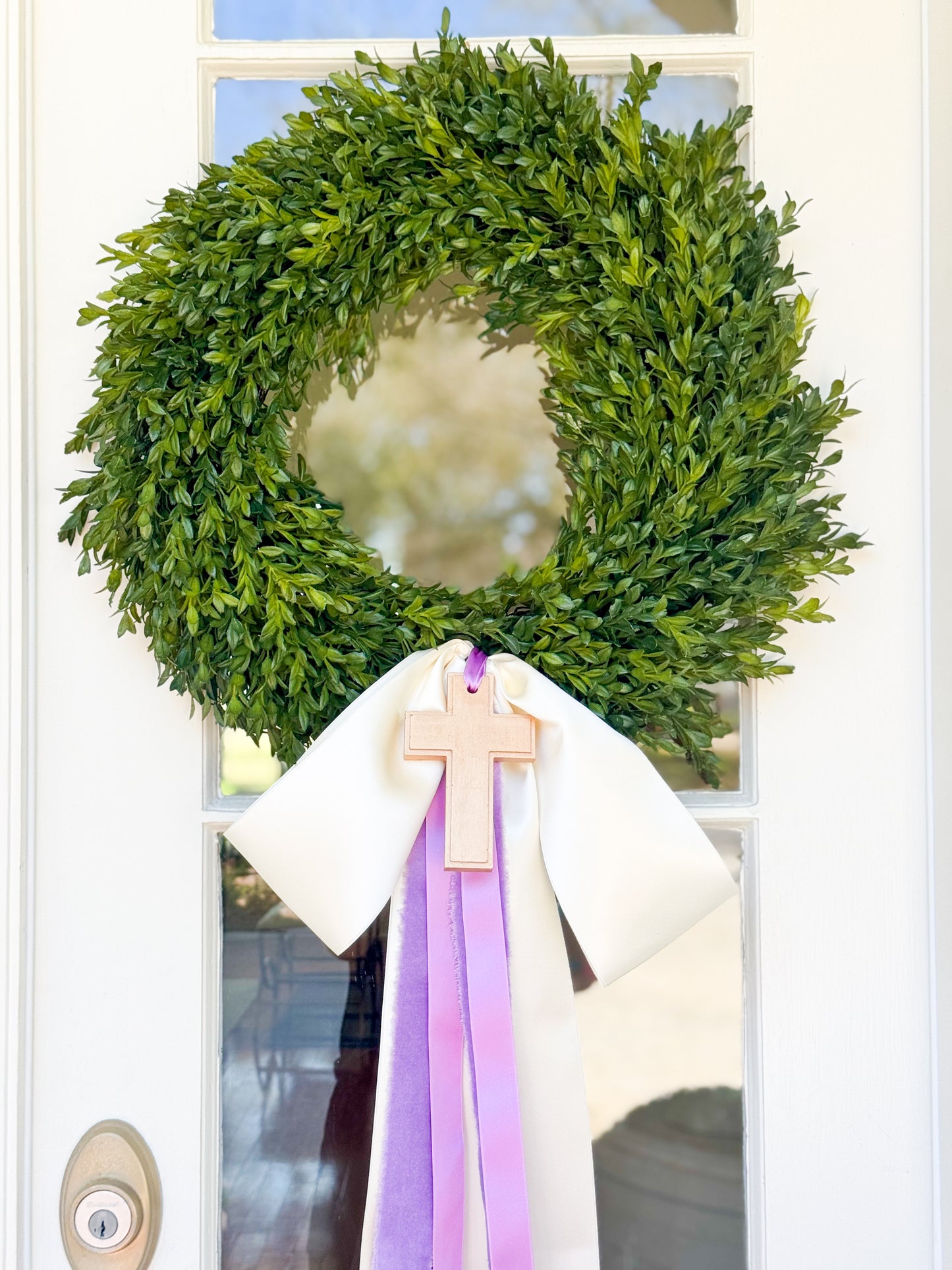 He Is Risen Tea Leaf Wreath