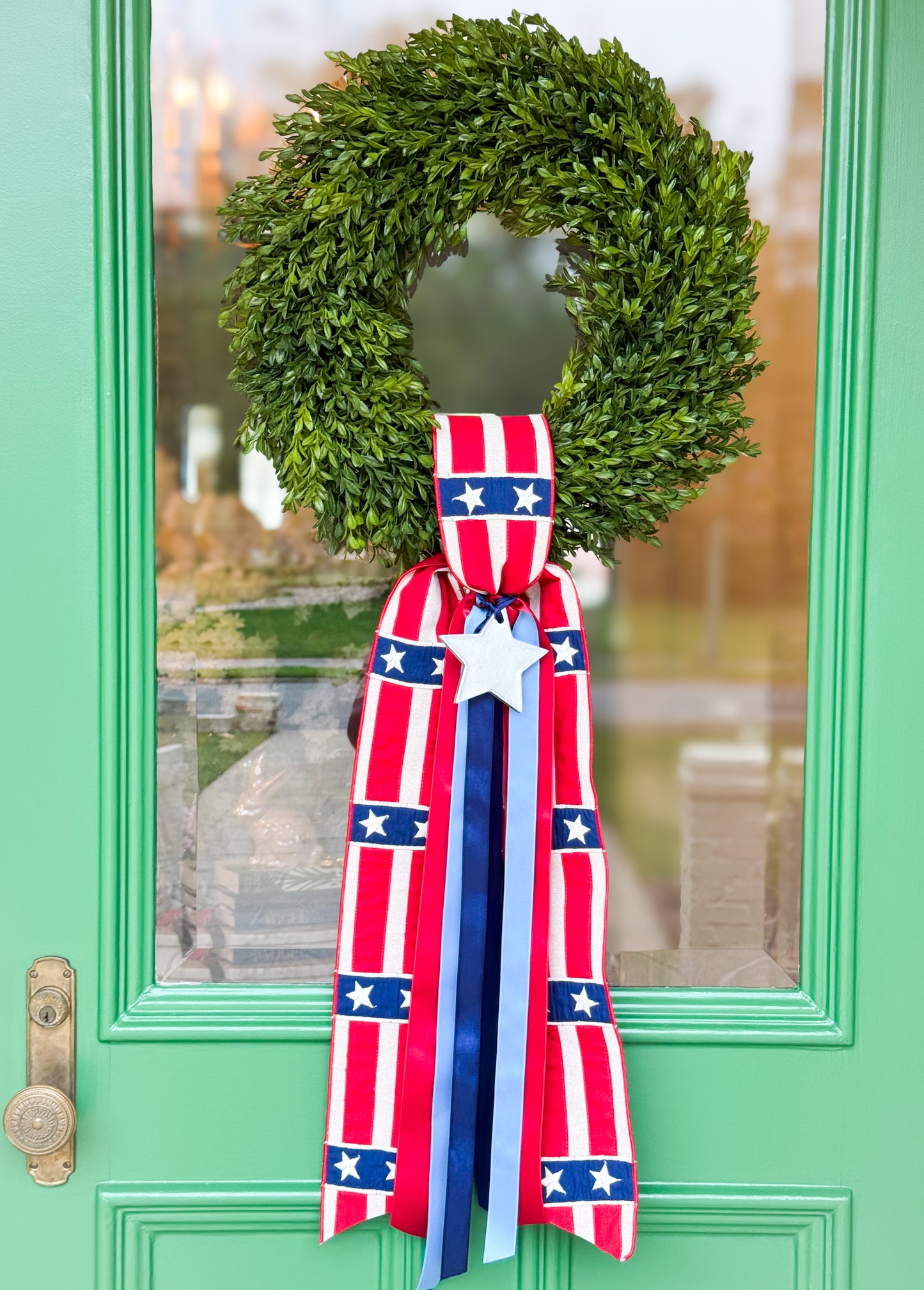 Uncle Sam Tea Leaf Wreath