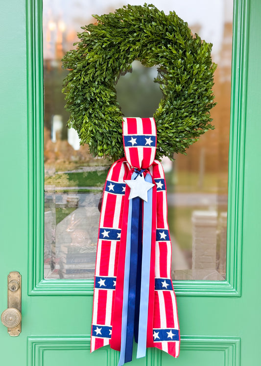 Uncle Sam Tea Leaf Wreath