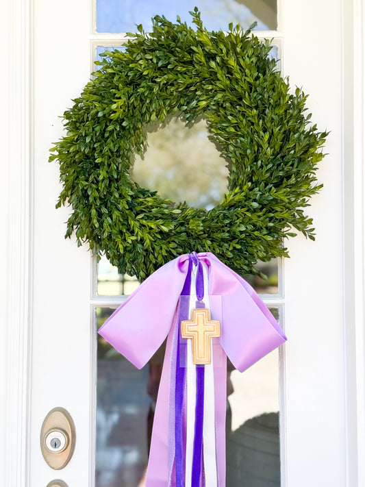 Lavender Grace Tea Leaf Wreath