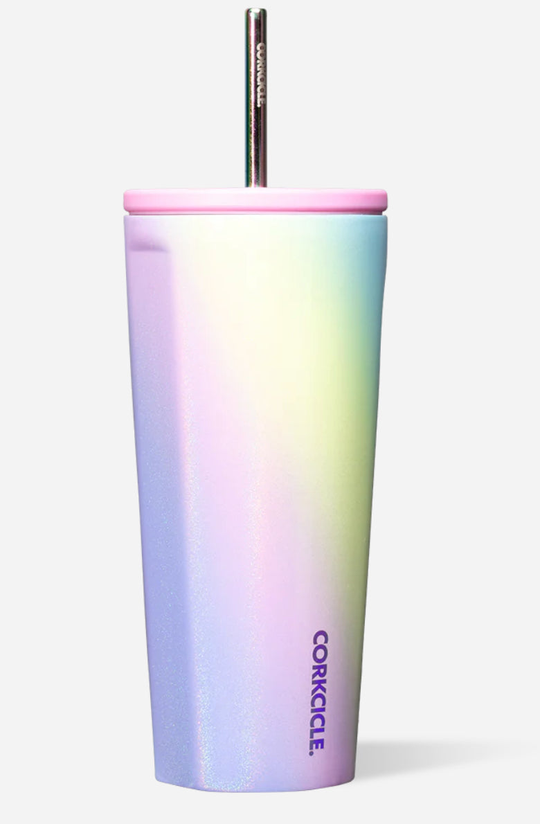 COLD CUP
INSULATED TUMBLER WITH STRAW- Rainbow Unicorn