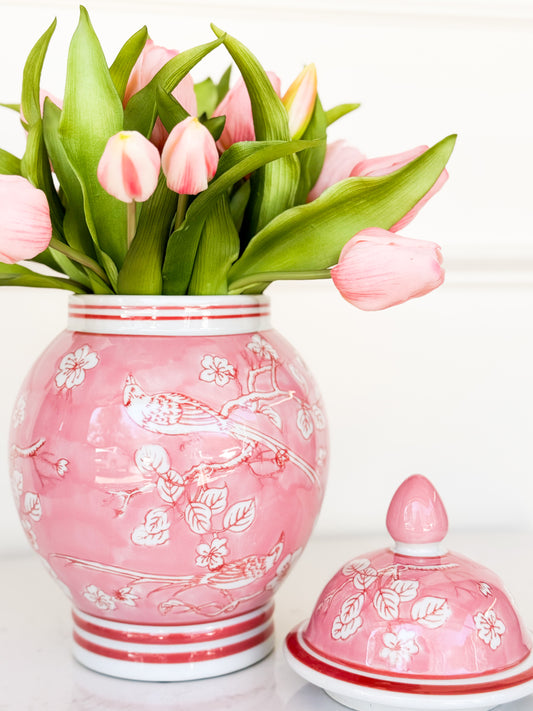 Pink Ginger Jar