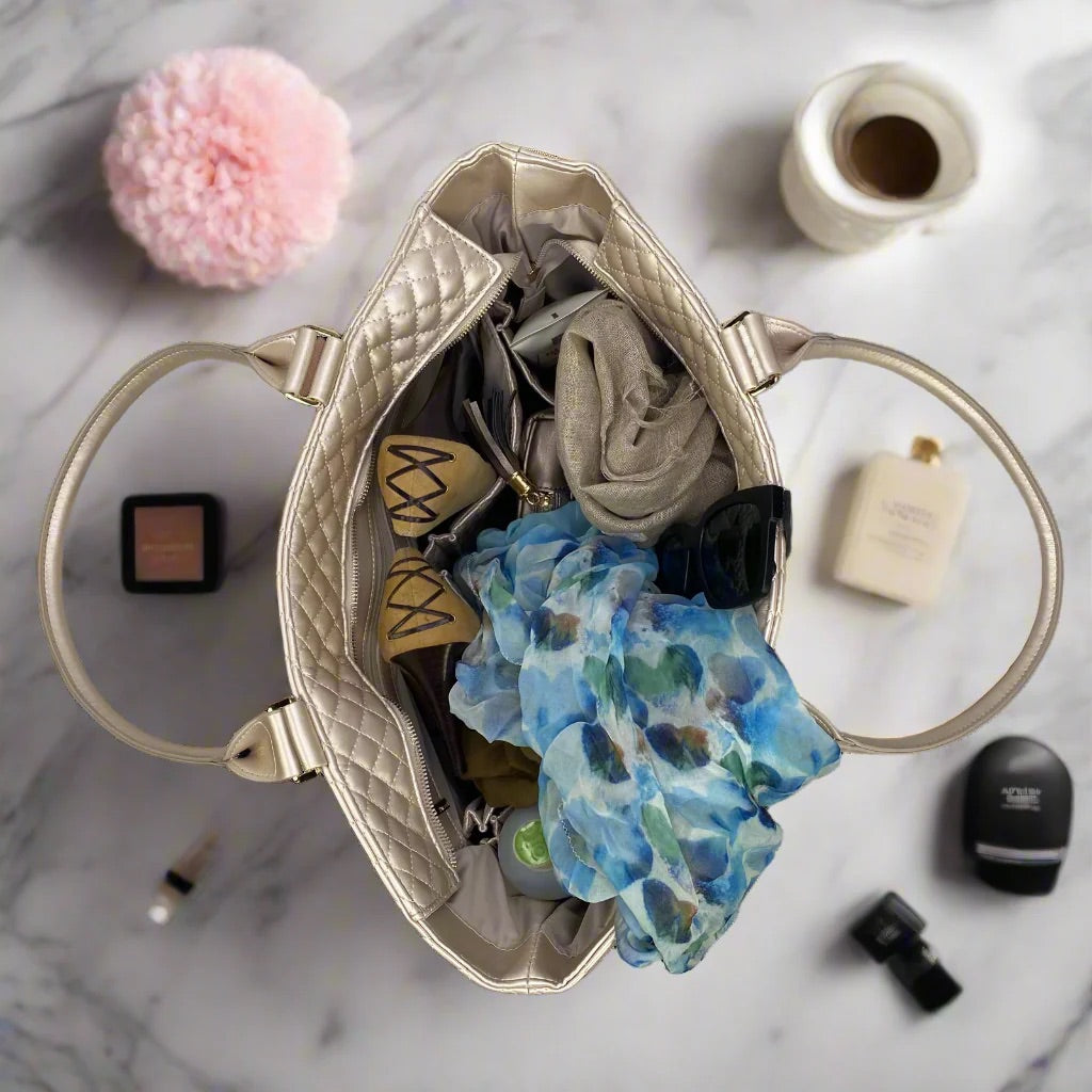 VIP Travel Tote - Pearl Quilted