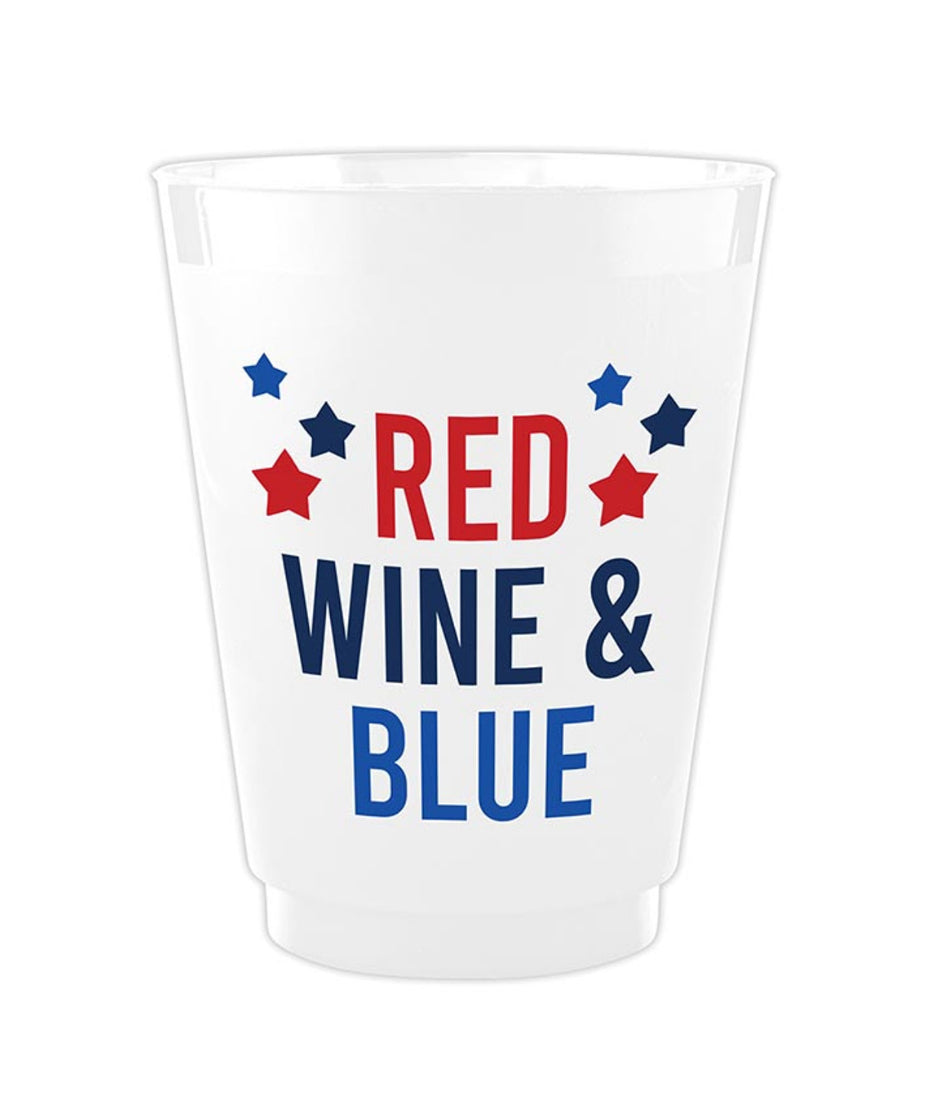 Frost Cups Red Wine & Blue