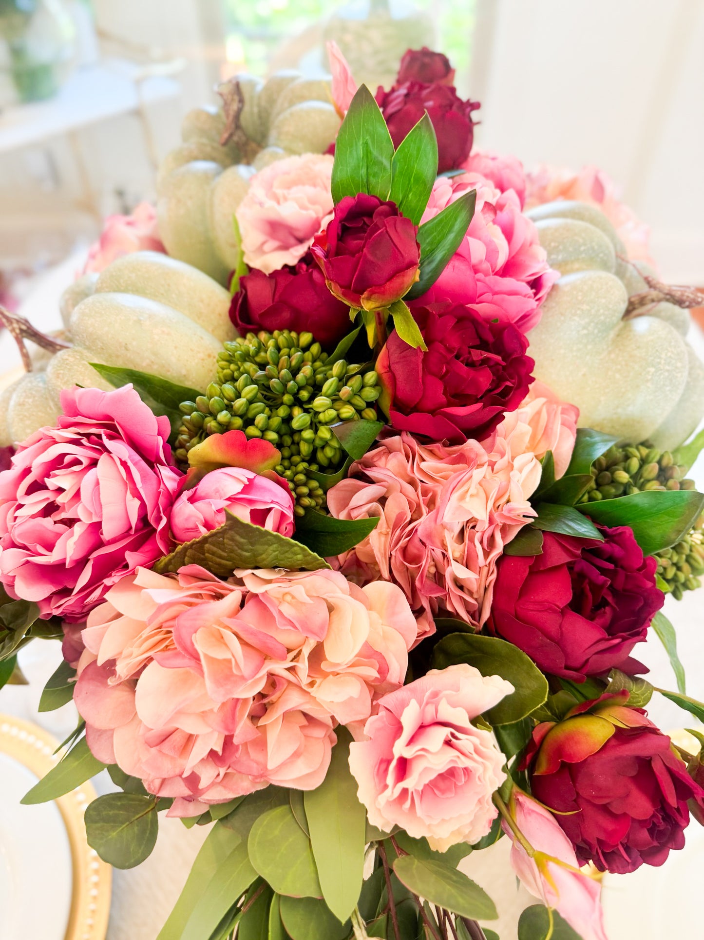 Peony Harvest Fall Décor Box