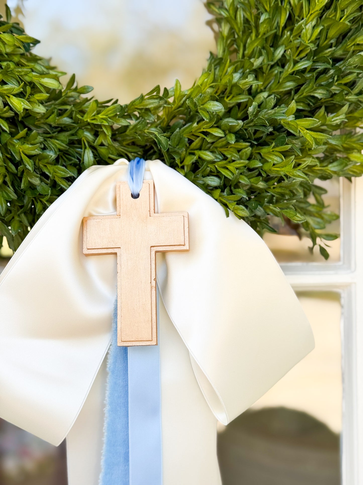 He Is Risen Tea Leaf Wreath