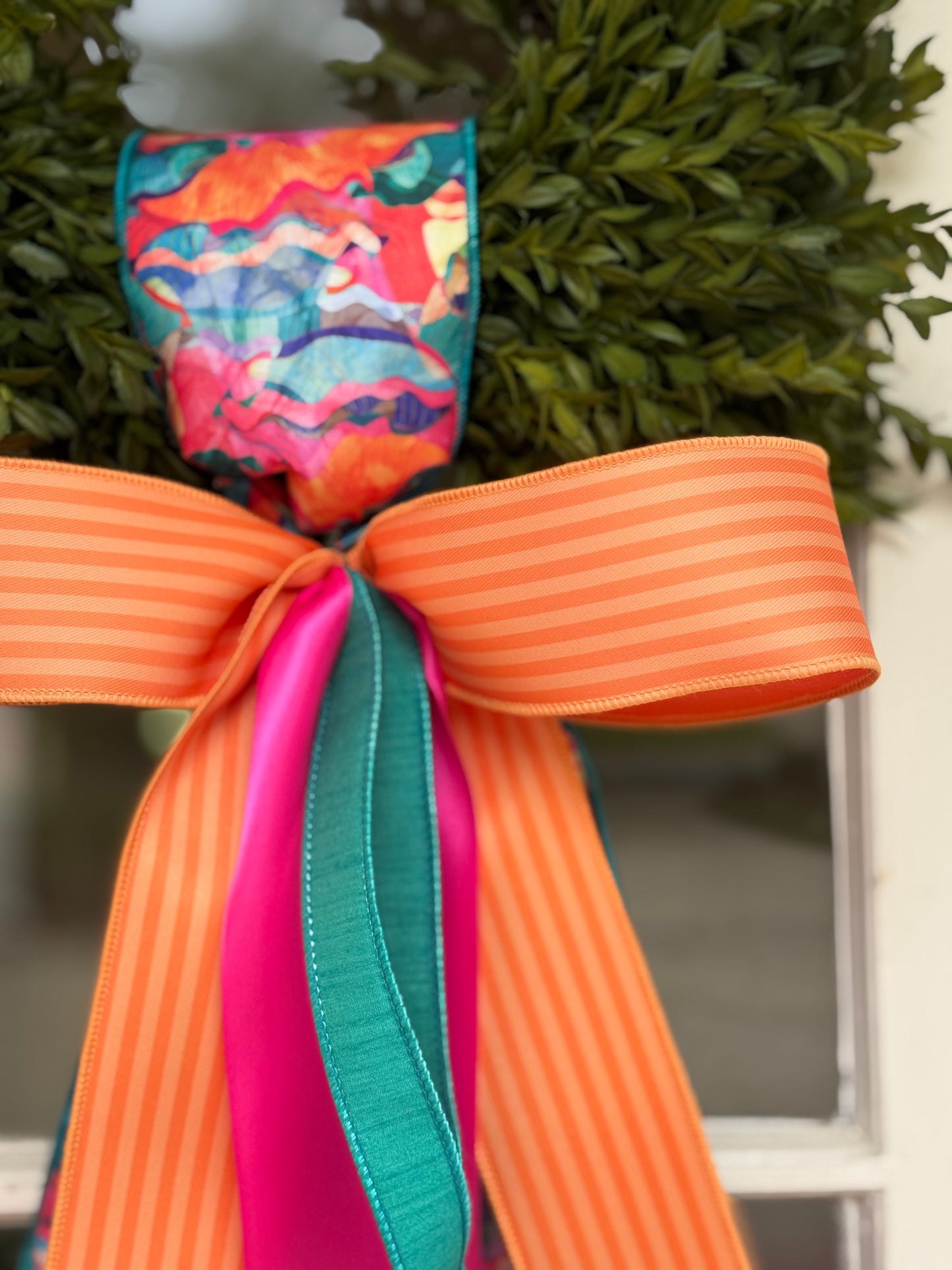 Citrus Cabana Tea Leaf Wreath