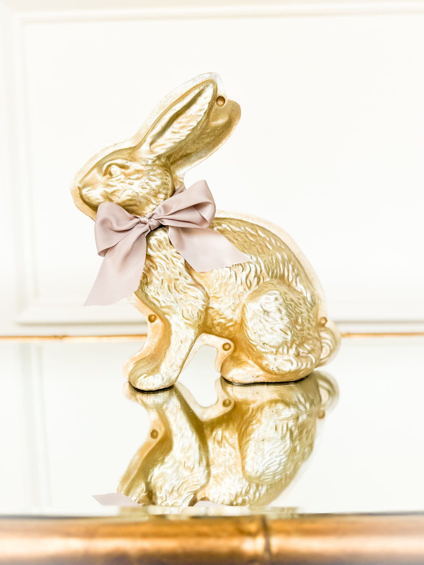 Gold Foil Faux Chocolate Bunny