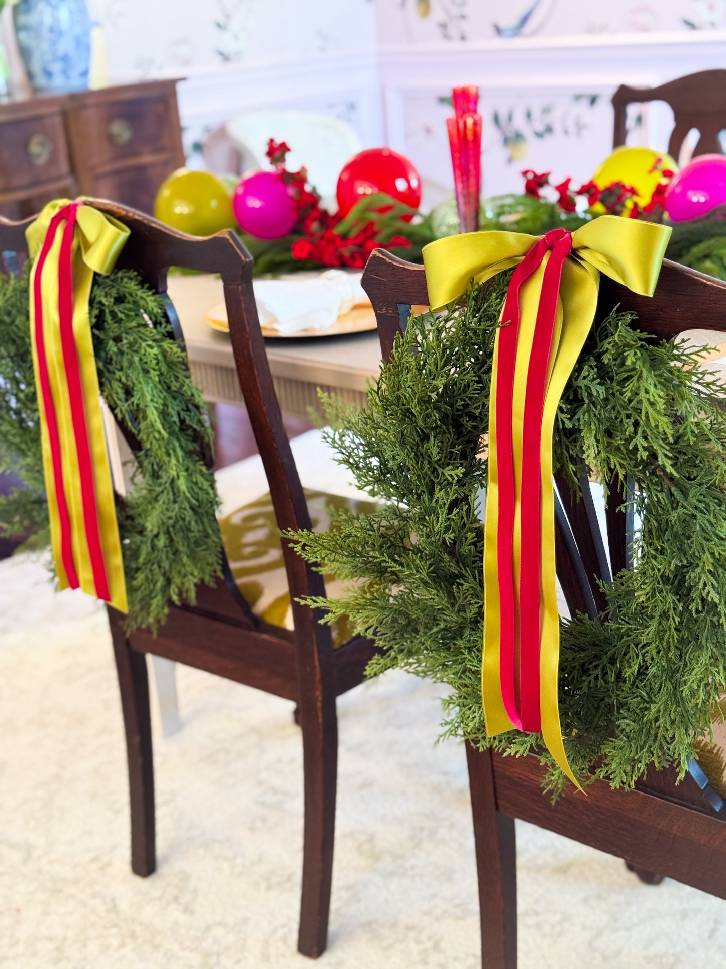 The Fleur Noel Christmas Bow Wreath