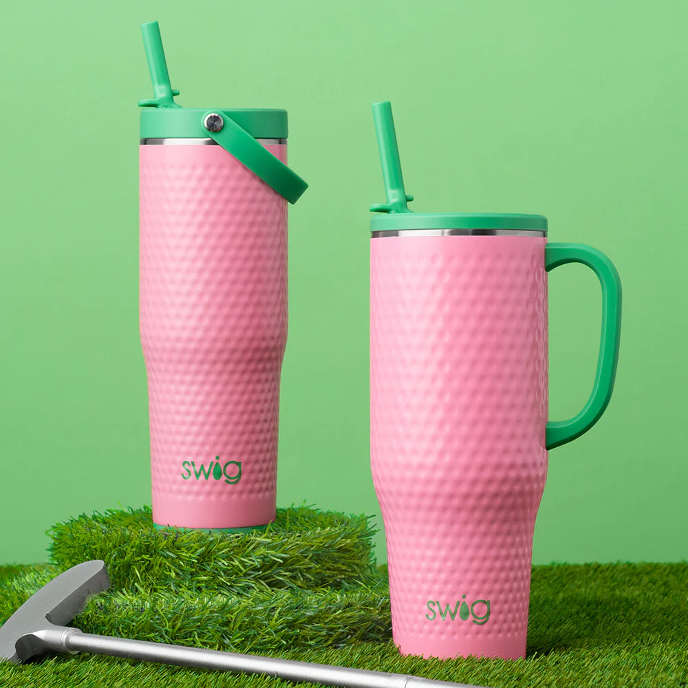 SWIG Pink Golf Ball To-Go Tumbler 30oz