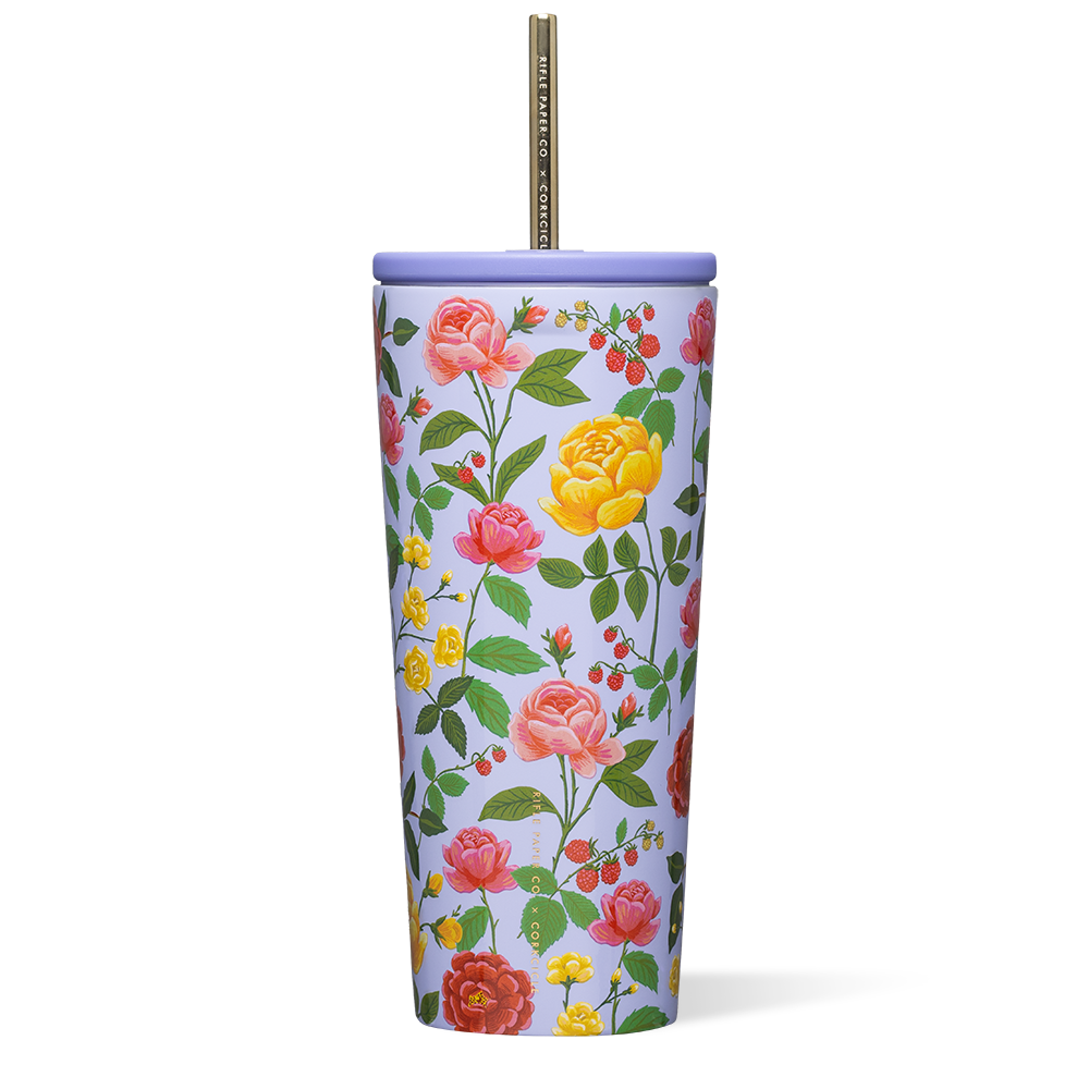 RIFLE PAPER CO. COLD CUP
INSULATED TUMBLER WITH STRAW