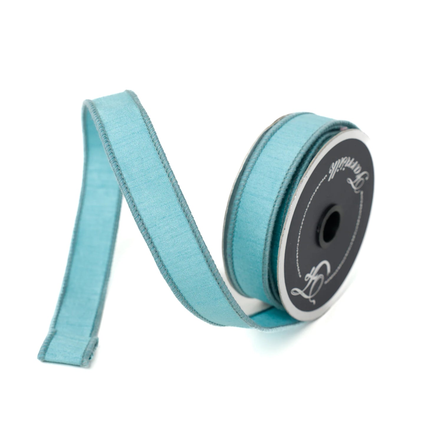 Light Blue Dupion Ribbon