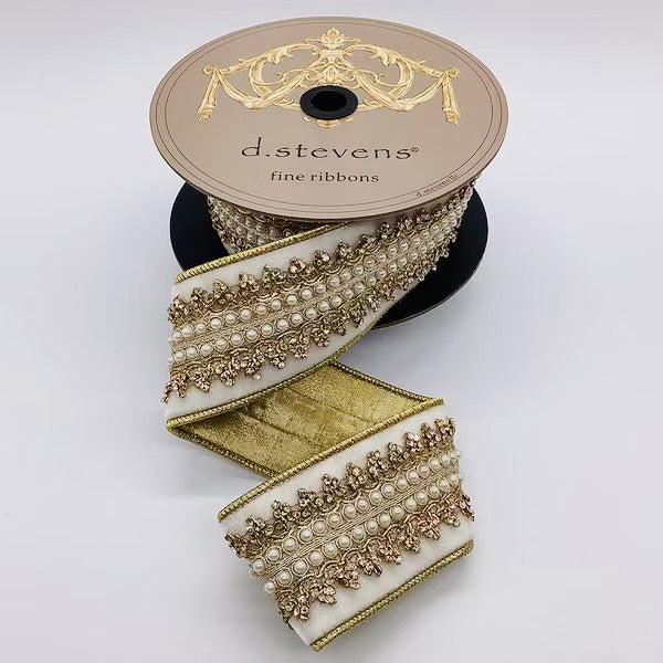 Velvet Jewel Countess Trim Pearl Ribbon